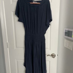 Blue silk dress . Brand new, never worn no tags.